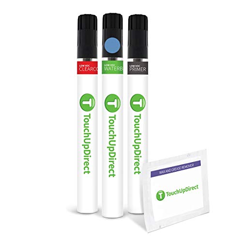 TouchUpDirect PBF/TBF Slate Blue Pearl Coat Compatible with Jeep Exact Match Touch Up Paint Brush - Preferred Kit