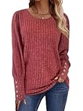 Plus Size Clothes for Women Sweaters Early Fall Fashion 2025 Winter Clothing Comfiest Airport Outfits Boho Tops Long Sleeve Shirts Date Night Rompers Trendy Sweatshirts Anthropologie Dresses Red XXL