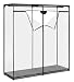 Whitmor Extra Wide Clothes Closet - Freestanding Garment Organizer with Clear Cover
