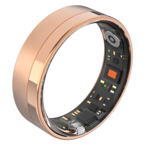 Smart Ring No Subscription 50M Waterproof Health Tracker (Black,6) Black 6