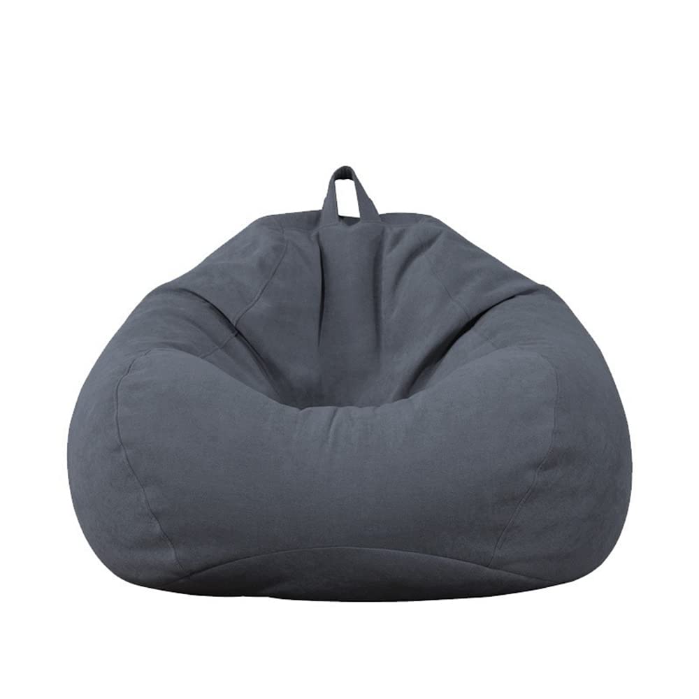 Highdi Bean Bag No Filler, Gaming Beanbag Chair Cover for Kids Adult Without Filling Highback Comfortable Soft Lazy Sofa Beanbag Toy Storage Bean Bag Seat (80X90CM,Corduroy dark grey) โ image 1