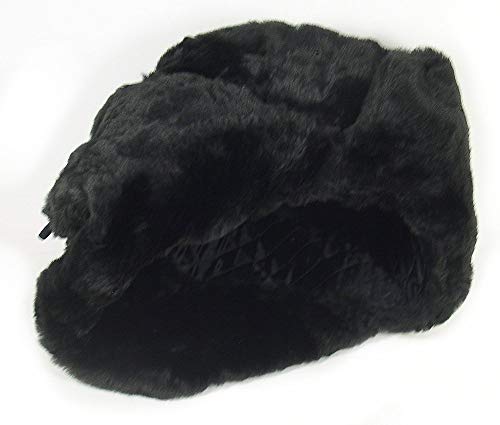 Siberhat Russian Soviet Army Fur Military Cossack Ushanka Winter Hat (Black, 60 (L)) #TOP2