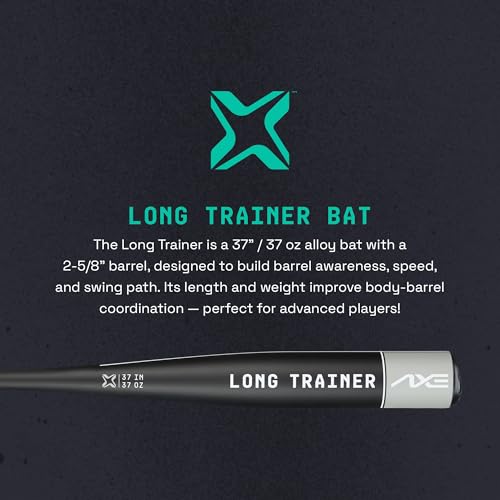 Axe | Long Trainer | Baseball Training Bat and Program by Driveline Baseball | 37 inch/ 37 oz (Pro Flared Handle)