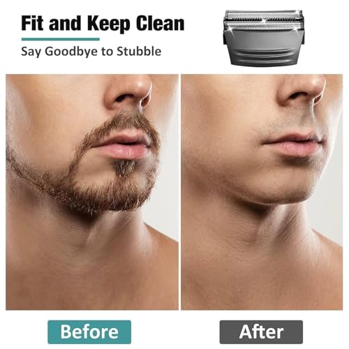 Shaver Replacement Foil Head Compatible with Remington TITANIUM-X Flex & Pivot Foil and Cutter Head for Shaver F4900,F5800,F7800 (Black/3Pack)