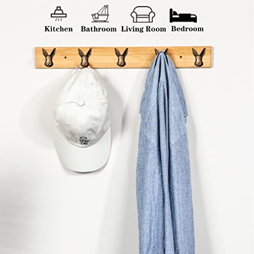 Rabbit-Coat-Hooks-Animal-Wall-Hook-Decorative-Wall-Hooks-Rack-Hangers-for-Hanging-Hats-Jacket-Bags-Closets-Towels-Keys-Scarf-Home-Kitchen-Wall-Hangers-4-Pieces Rabbit Coat Hooks Animal Wall Hook Decorative Wall Hooks Rack Hangers for Hanging Hats Jacket Bags Closets Towels Keys Scarf Home Kitchen Wall Hangers 4 Pieces