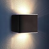 Proxinova Applique Murale Exterieur Solaire LED, Lampe à Double Luminaire Exterieur avec Capteur Crépusculaire Pour l'éclairage de Jardin Solaire, Lampe Solaire d'extérieur Étanche IP65, Lumières Mur