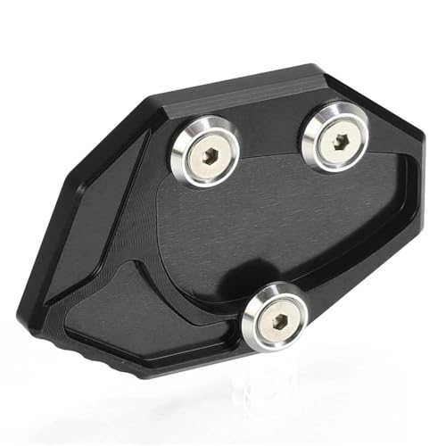 LMNMY Parkständer Motorrad-Fußseitenständerplatte, Ständervergrößerung, Stützverlängerung Für Kawasaki ZZR1400 2006-2009 2010 2011 2012 2013 2014 2015(Nero)