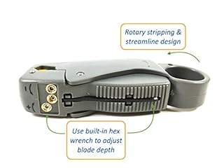 ConnectoRF Cable Stripper RG-8/11/213, 2-Blade Model (HT-322S)