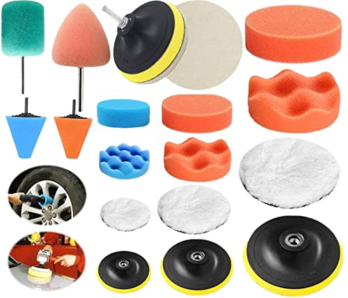 Image of DIY Crafts 10x, 3 inchinch, Mini 1-3 inchinch Choice 1-7 inchinch Cone Sponge Buffing Waxing Pads Drill Adapter for Tight Area Detailing Polishing Waxing Sealing Glaze DIY Accessory+Mini Vairable (10x, 3 inchinch)