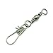 20x Test 37kg Cross Lock Swivel Fishing Tackle Fly Rings Coast Lock Snap Solid Ring Rolling Coastlock Sea Hooks Lures Ball Bearing FY005-2I0