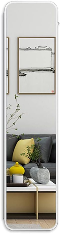 Jewelry Armoire Wall Mounted/Door Hanging Mirror,Large Capacity Jewelry Organizer Storage Box for Women Girls,Solid Wood Mirror Cabinet, Mirror with Shelf (White 80cm)