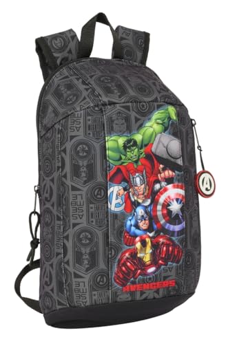 Safta AVENGERS VENDETTA - Mini Mochila para Uso Diario, Ideal para Niños de Diferentes Edades, Cómoda y Versátil, Calidad y Resistencia, 22x10x39 cm