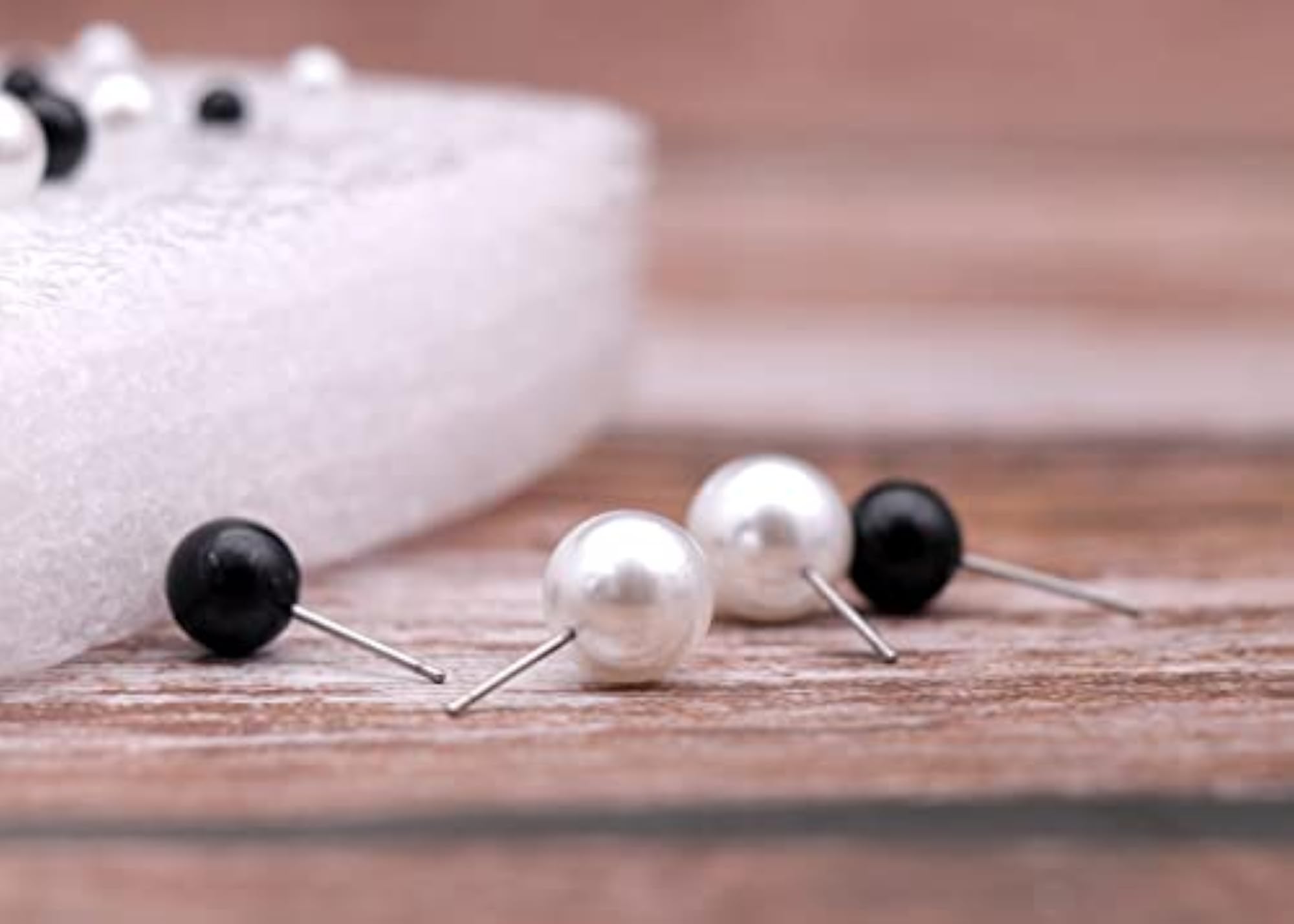 16pc Stylish Artificial Pearl Stud Earrings Set for Girls