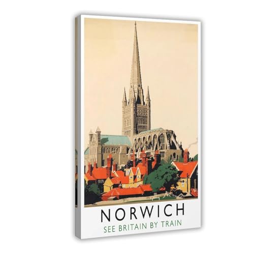 Tableau Norwich British Railways de haute qualite graphique pour chambre