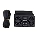 perfk Kfz Solarbetriebene air Conditioner Auto Fenster Auto -Ventilator Lüfter für Auto-Fenster-Auto-Ventilator, schwarz