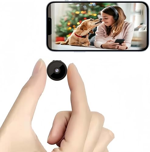 HsiaoPun Home Camera 1080P Wireless WiFi Small Nanny Cam Portable