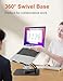 tounee Swivel Laptop Stand for Desk, Adjustable Computer Stand Laptop Holder with 360° Rotating Base, Ergonomic Laptop Riser Compatible with MacBook, Air, Pro, All Laptop 10-16