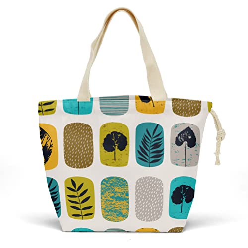 Pykfrhh Lunch Bag Women, Lunch Tote, Reusable, Waterproof, Drawstring Lunch Bag Box For Kids, Adults, Teens, Girls, Picnic, Work, School, Beach, Travel, Nature Cactus Daisy Sunflower Decor #TOP6