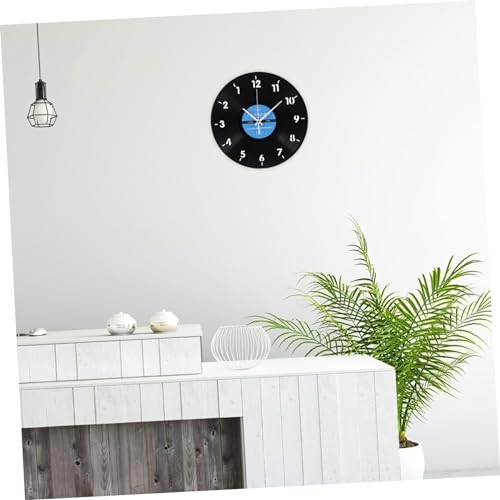 Reloj de pared invertido de vinilo Levemolo de vidrio 8