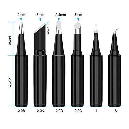 Lötspitzen Set 6 Stück 900M-T für Lötkolben