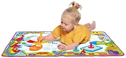 Aquadoodle Super Rainbow Deluxe Large Water Doodle Mat, Official TOMY No Mess Colouring & Drawing Game, Suitable for Toddlers and Children From 18 Months