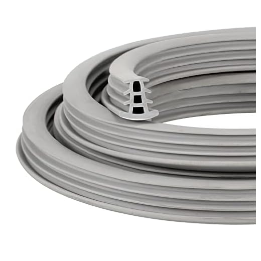 Concrete Expansion Joint Filler Driveway Crack Filler Flexible EPDM Rubber Strip for Concrete Crack Repair Replacement Weather Aging Resistance Expansion Joint Upgrading (1/2'' Wide, 10 Ft Long)