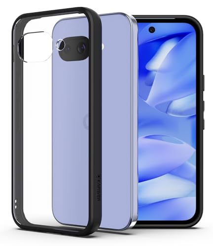 Image of KAPAVER Hybrid Shock Proof Series Back Cover Case Compatible with for Google Pixel 9A (PC+TPU) (Black)