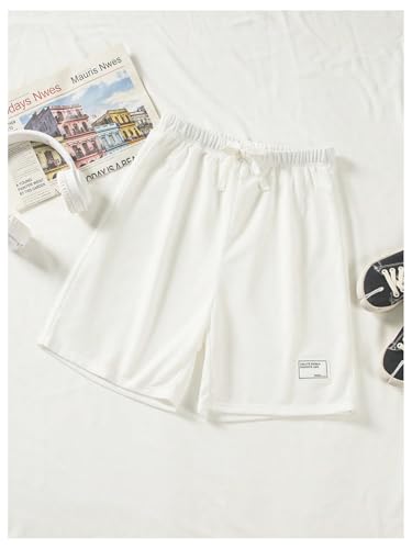 RoseSeek Pacote com 3 shorts de corrida para meninas com nó elástico na cintura e perna larga, Multi