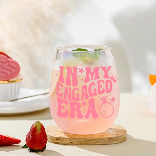 Yalucky Wedding Engagement Gifts for Her Bride to Be Gifts Iridescent Wine Glasses Cool Bridal Shower Classy Bachelorette Gift for Brides Best Friend Sister Colleagues Wifey Cup Honeymoon Gift - Image 7