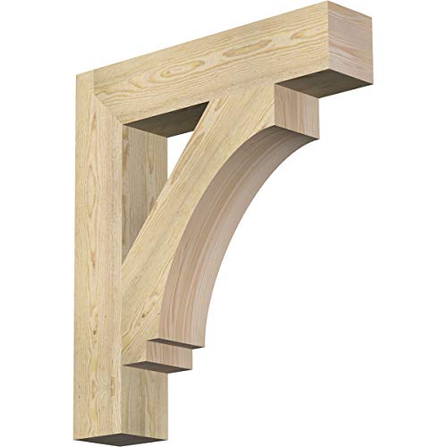 6"W x 30"D x 34"H Imperial Block Rough Sawn Bracket, Douglas Fir