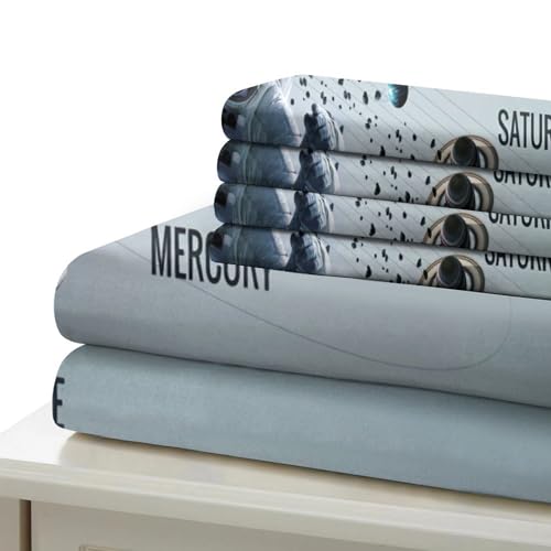 Parure de couette astronaute 3D art style de qualité supérieure 135x200 cm - 6