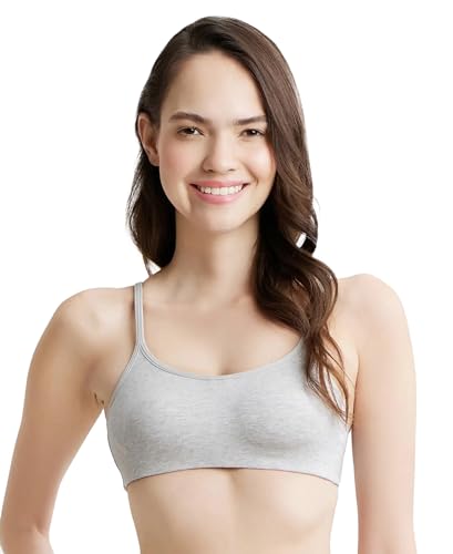 Image of Jockey SS12 Women's Wirefree Non Padded Super Combed Cotton Elastane Stretch Full Coverage Beginners Bra with Adjustable Straps (Pack of 2)