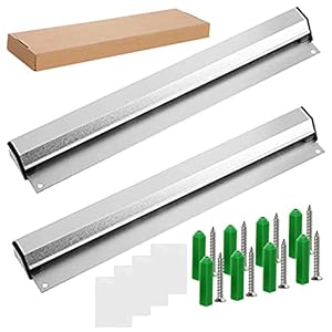 Bonhouders, 2 stuks bonhouders, 30 cm catering bonrail, notitielijst, klemlijst, aluminiumlegering, bonbalk gastronomie bonrail voor keuken, hotel, bar, kantoor, bestellingen, ticket
