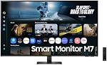 SAMSUNG Moniteur Intelligent M7 UHD VA Haute Résolution 43 po 60Hz 4ms HDMI + USB-C avec Applications Smart TV, Optimiseur d'Image AI, Sécurité Samsung Knox & Copilot - (LS43FM702UNXZA) [Version Canada]