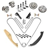 HAYIAUTO 90738S Timing Chain Kit & VVT Cam Phaser & Variable Valve Timing Solenoid Fits for Edge Expedition Explorer Flex Mustang Taurus Transit 3.7L 3.5L timing chain kit AT4Z-6268-A