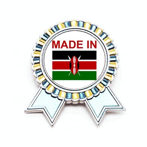 Pin's Kenya Country Love Badge Broche Métal Idéal pour les Voyages