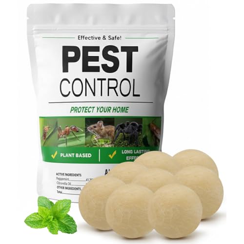ADMUIPL Repelente de Plagas, Repelente para Ratas y Ratones para Hogar y Coche, Apto para Mascotas, Mejor Que Ultrasónico, Pack de 8