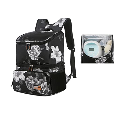 Image of V-COOOL Breast Pump Backpack Diaper Backpack Lunch Bag Ice Bag Bottle Storage Bag Breast Milk Preservation Package
