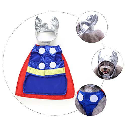 Disfraz para perro Toyvian de poliéster rojo miniatura 4