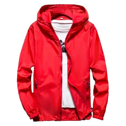uhnmi Men's Lightweight Waterproof Jacket Cover