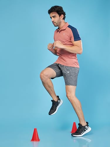 Image of TECHNOSPORT Men's Active Running Shorts - (MSOR36-P) Pack of 1