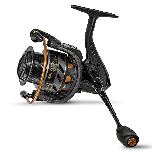Browning Professionally Equipped Black Magic MSF 320 Fishing Reel for Feeder Fishing, Basic Fishing with CNC Stainless Steel Crank, Braking Force up to 10 kg and 3 Ball Bearings, Black/Orange.