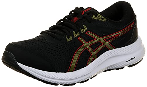 ASICS Herren Gel-Contend 8 Sneaker, Black/Olive Oil, 42.5 EU
