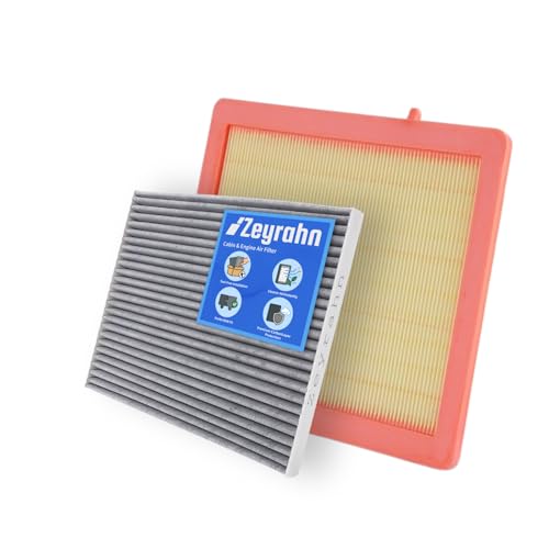 Zeyrahn Activated Carbon Cabin & Engine Air Filter Kit fit