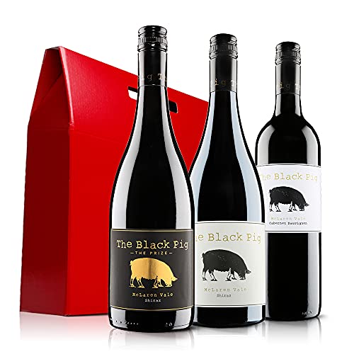 Virgin Wines - The Black Pig Red Wine Trio in Gift Box - 3 Bottles (75cl)