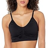 Motherhood Maternity Women's Hands Free Pumping Seamless Nursing Bra, Black, Medium