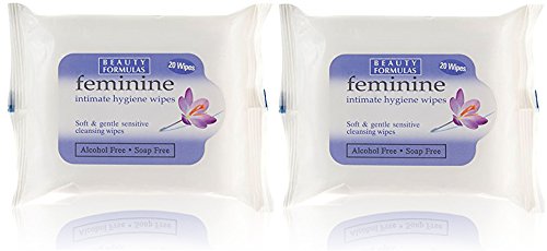 Image of Unknown Brand Feminine Intimate Hygiene Soft & Gentle Soap Free Wipes - 2 Pack (40 Wipes)