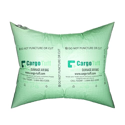 Image of IDL Packaging 48 inch x 60 inch Dunnage Airbags, Woven Polypropylene, Level 1 - Fill The Void in Trucks and Intermodal Shipments, Reusable - Load Securement Airbags for Container Stuffing