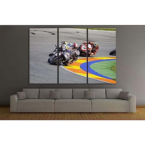Moto GP Riders №162 Solution mur vide grand triptyque deco prete a accrocher