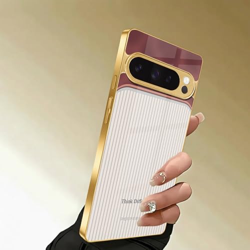 Image of Peeperly Think Different Regalia Case for Google Pixel 7a, Google Pixel 7a Back Cover Case(2022) - TPU | Gold